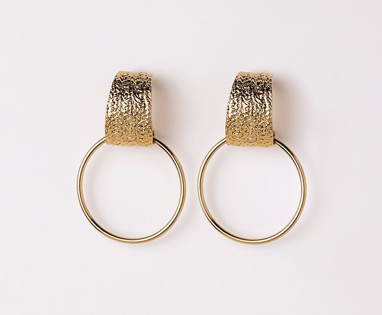 Afrodite gold earrings