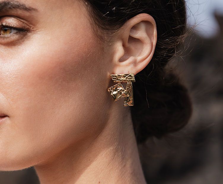 Kubista Gold Earrings