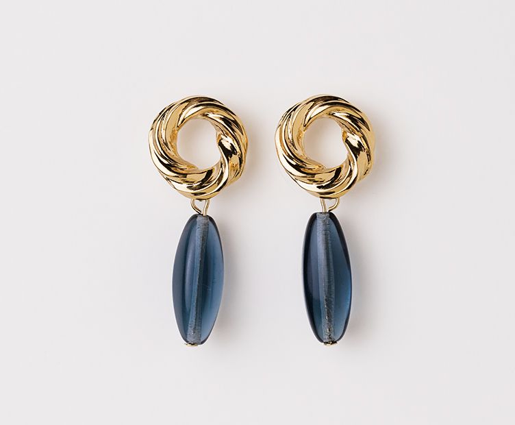 Boucles d'oreilles Norma Bleu