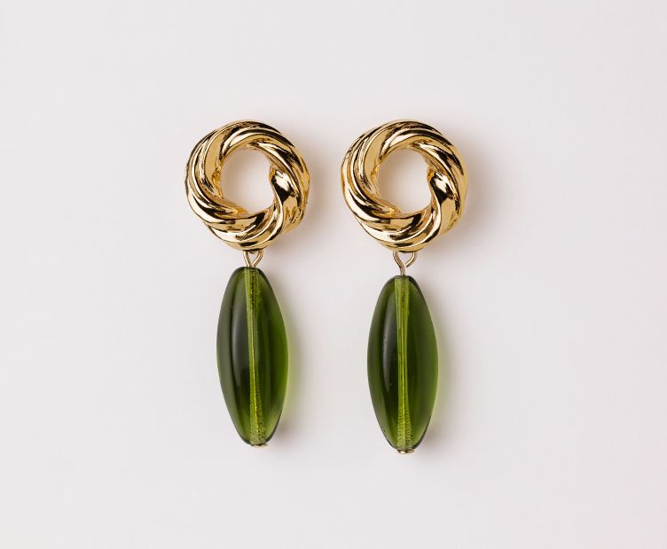 Boucles d'oreilles Norma Vert