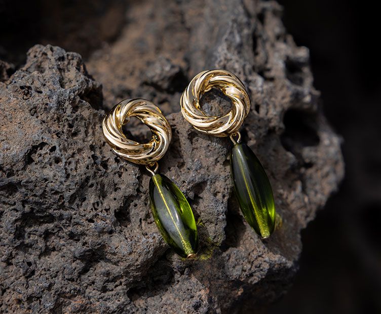 Boucles d'oreilles Norma Vert