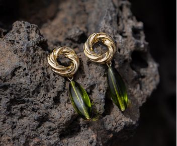 Boucles d'oreilles Norma Vert