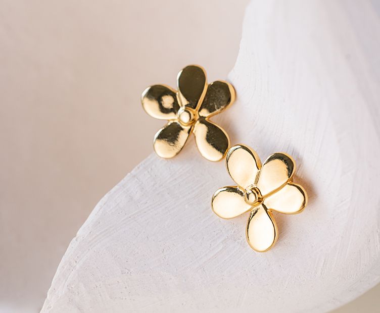 Earrings Flora gold