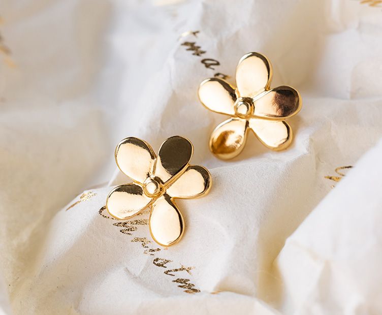 Earrings Flora gold